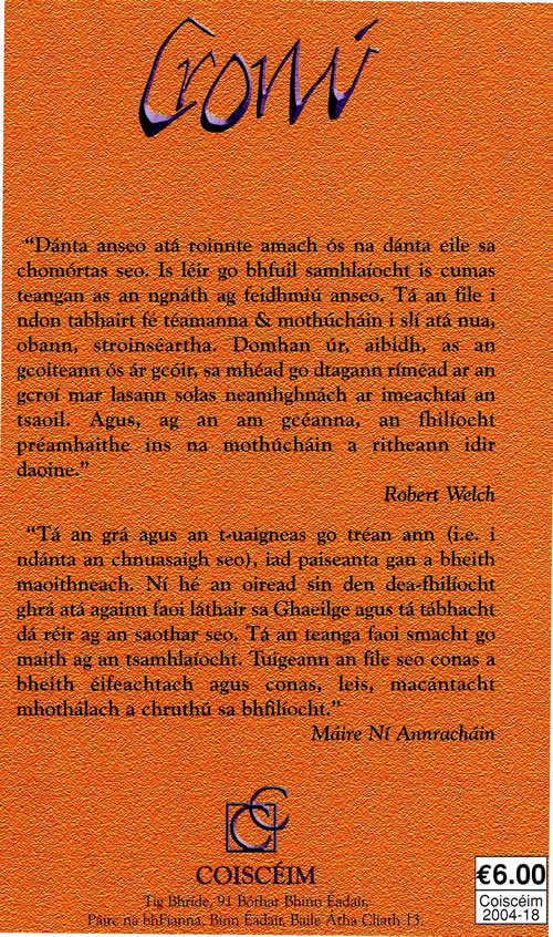 Cronú Pádraig Ó Snodaigh 50 Dán 50 Poems Poetry Pádraig Ó Snodaigh Irish Poetry Filíocht Gaeilge Sonnet