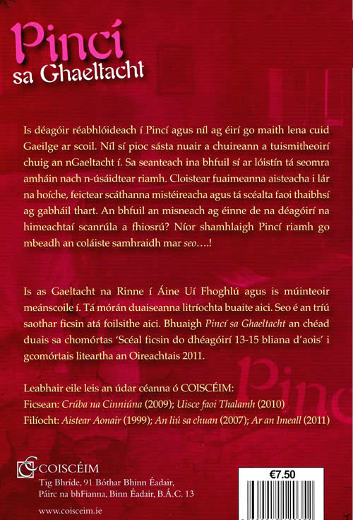 Pinci sa Ghaeltacht Aine Ui Fhoghlu Short story in Gaelic siutable for teeagers and learners alike it