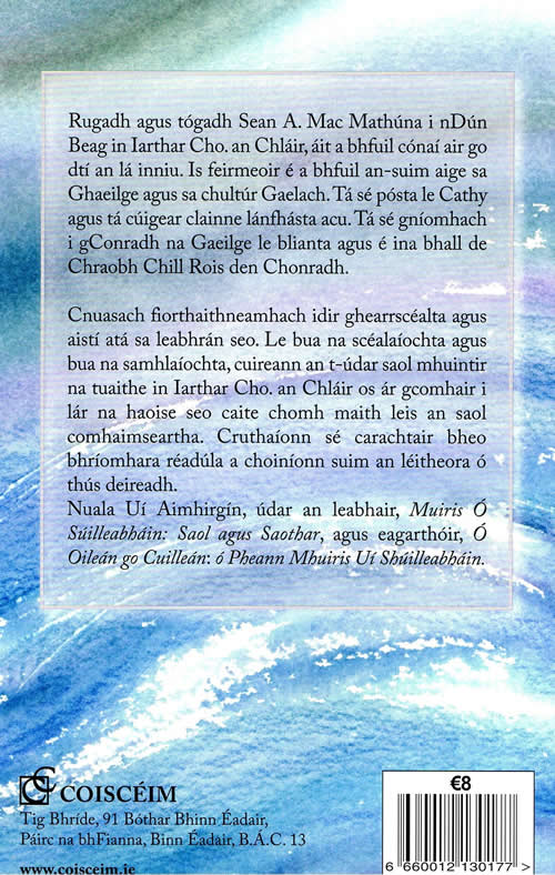 Suaimhneas agus Mishuaimhneas le Sean A. Mac Mathuna Irish short stories cnuasach gearrscealta 
