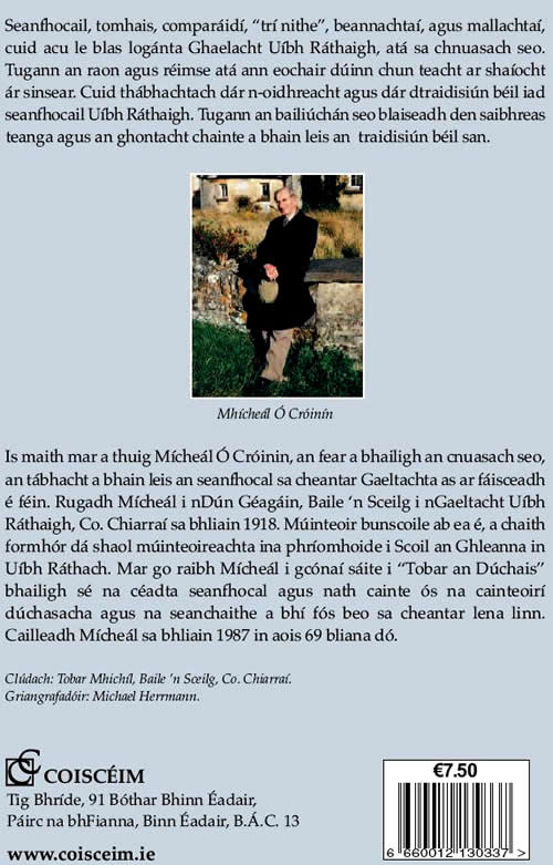 Tobar an Duchais le Micheal O Croinin Cnuasach Seanfhocal O Uibh Rathach A collection of old sayings