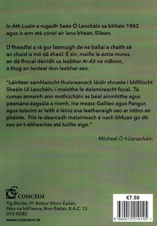 Lasmuigh de na Ballai le Sean O Leochain cnuasach danta irish poems