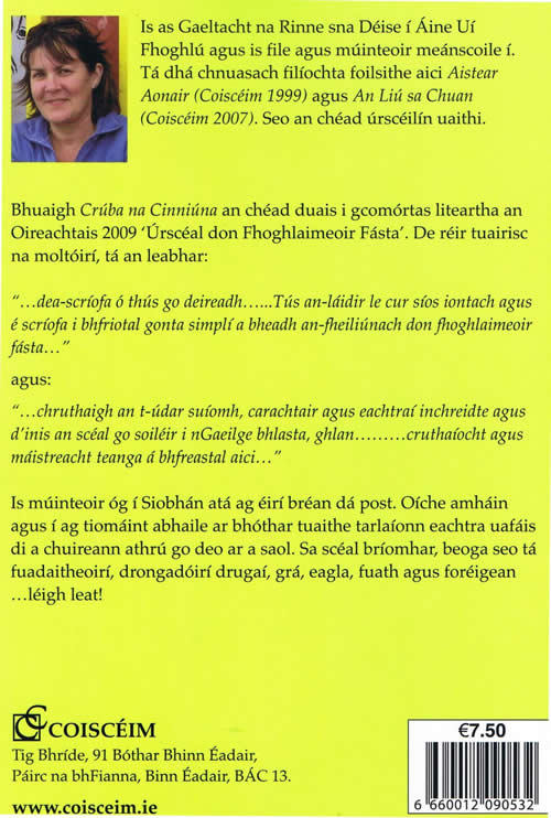 Cruba na Cinniuna Aine Ui Fhoghlu Gearrscealta Irish novel for adult learners