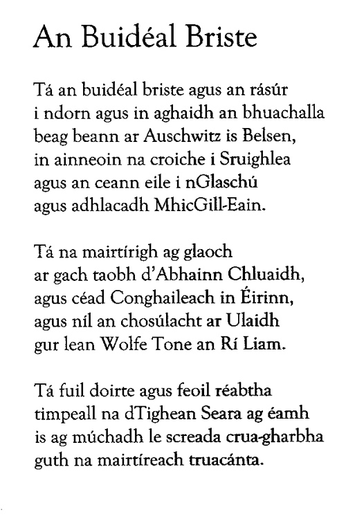Somhairle Mac Gill-Eain An Buidéal Briste